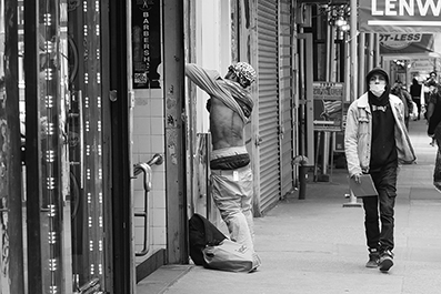 Homeless : Street Life : New York : Personal Photo Projects : Photos : Richard Moore : Photographer